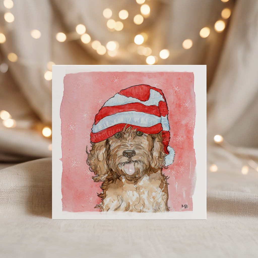 Hondenkaart | doodle / labradoodle / Vrolijke Honden Illustratie | Studio Springer
