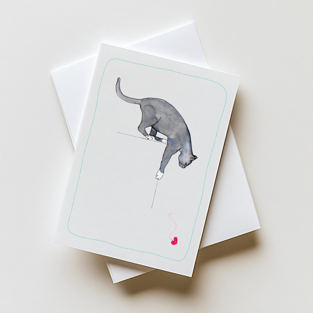 Blauwe Kattenkaart | Blauwe Rus & Britse Korthaar | Studio Springer - jump