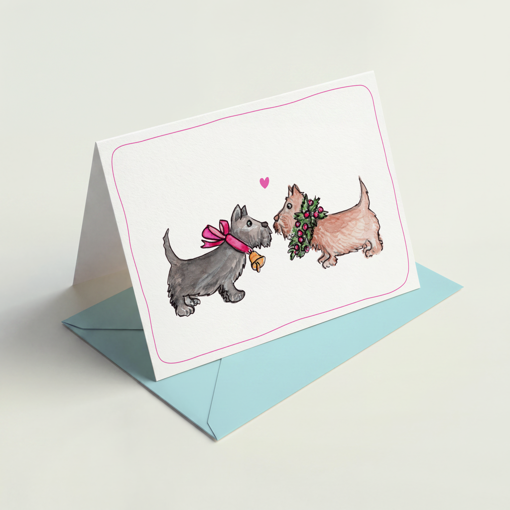 Hondenkaart | Scottish Terrier / Scottie | Vrolijke Honden Illustratie | Studio Springer