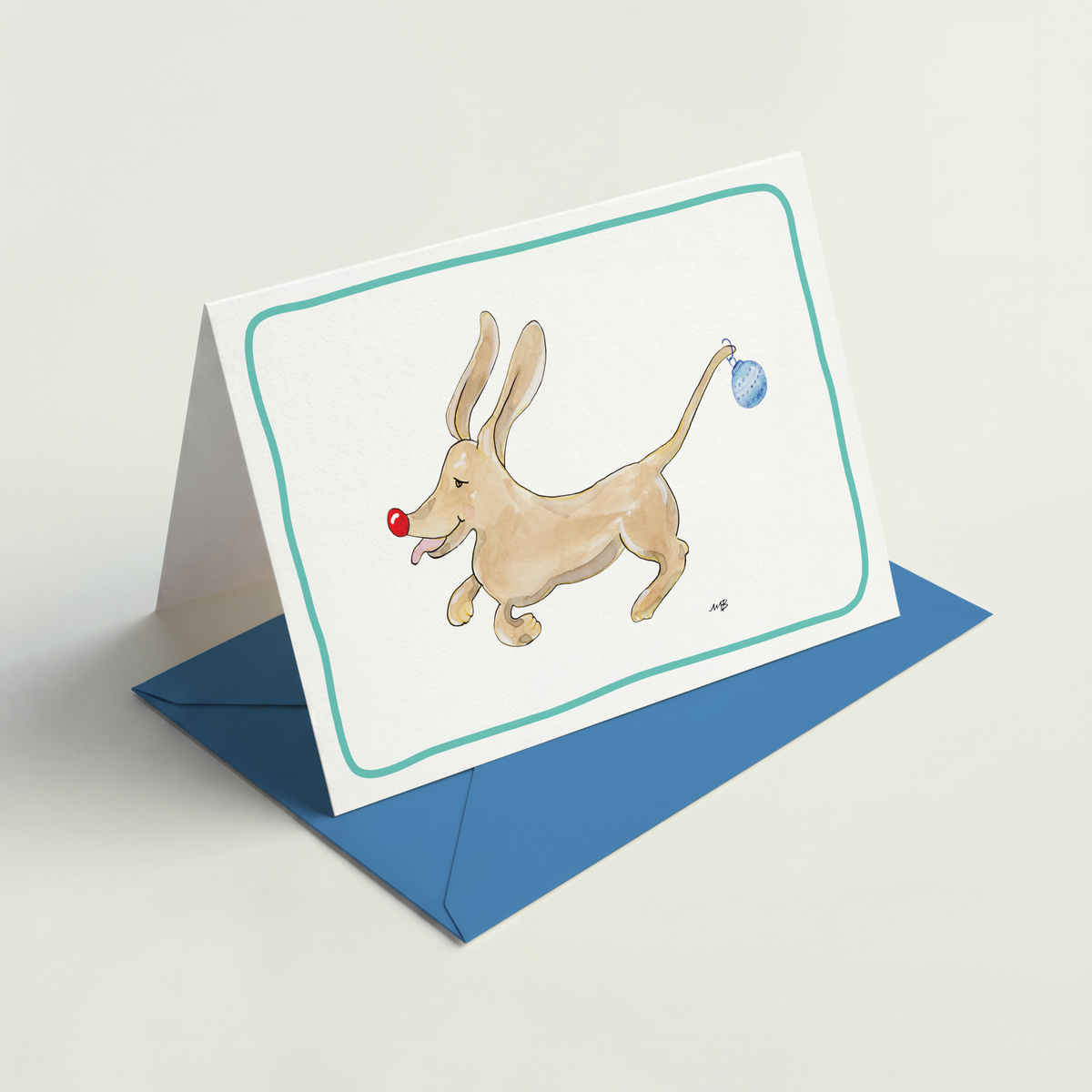 Hondenkaart | Teckel / Dachshund | Vrolijke Honden Illustratie | Studio Springer
