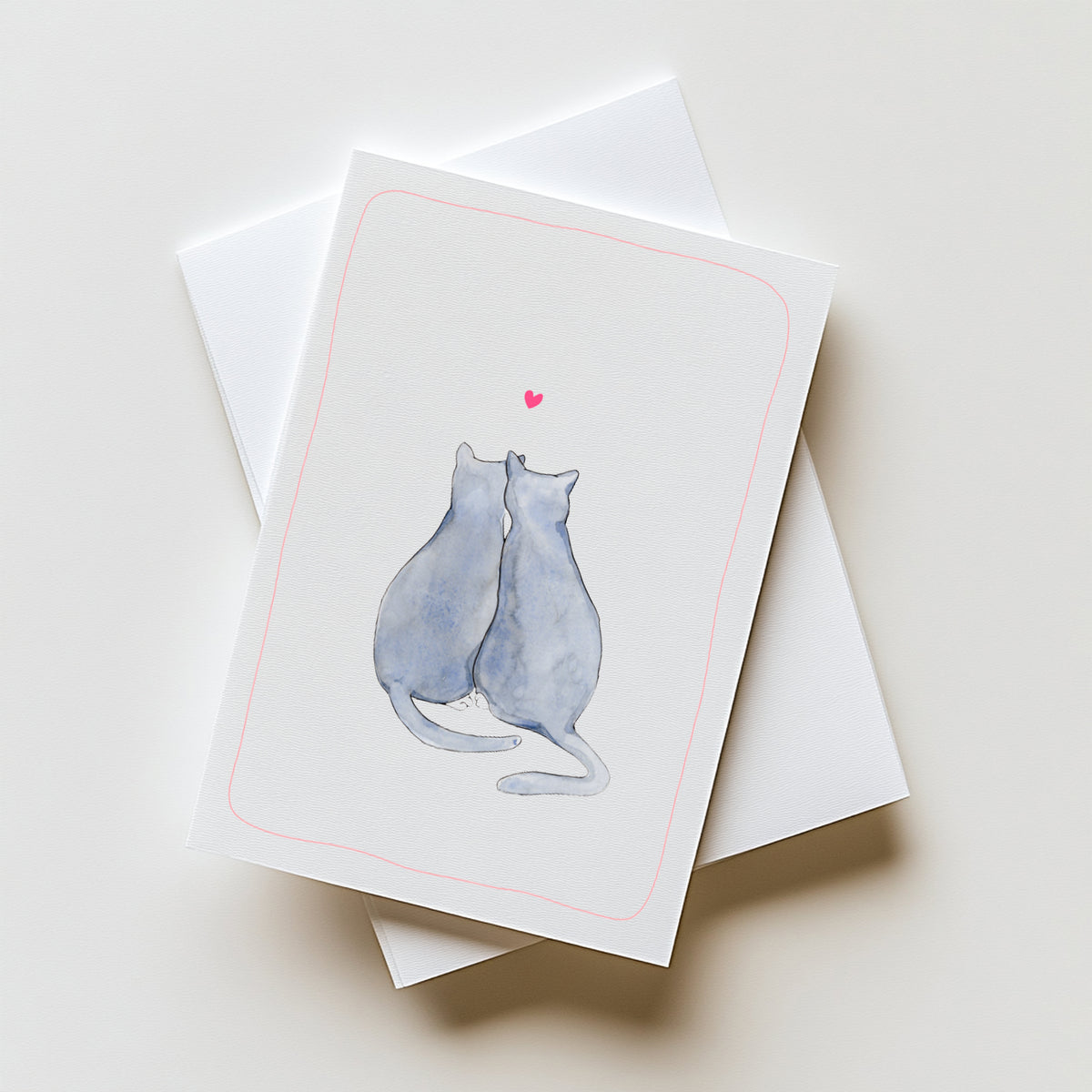 Blauwe Kattenkaart | Blauwe Rus & Britse Korthaar | Studio Springer - love