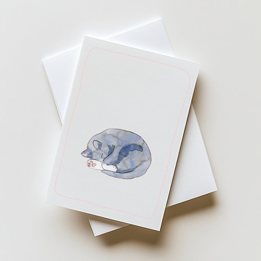 Blauwe Kattenkaart | Blauwe Rus & Britse Korthaar | Studio Springer - sleep