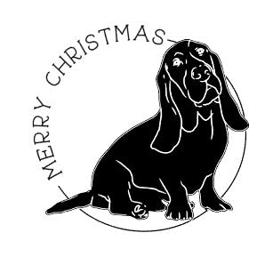 Hondenkaart | Basset Hound / Brak / Vrolijke Honden Illustratie | Studio Springer