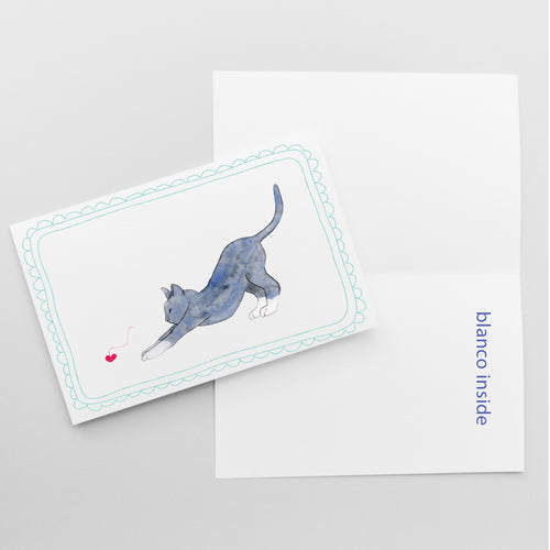 Blauwe Kattenkaart | Blauwe Rus & Britse Korthaar | Studio Springer - play