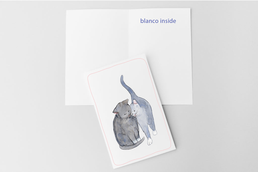 Blauwe Kattenkaart | Blauwe Rus & Britse Korthaar | Studio Springer - friends