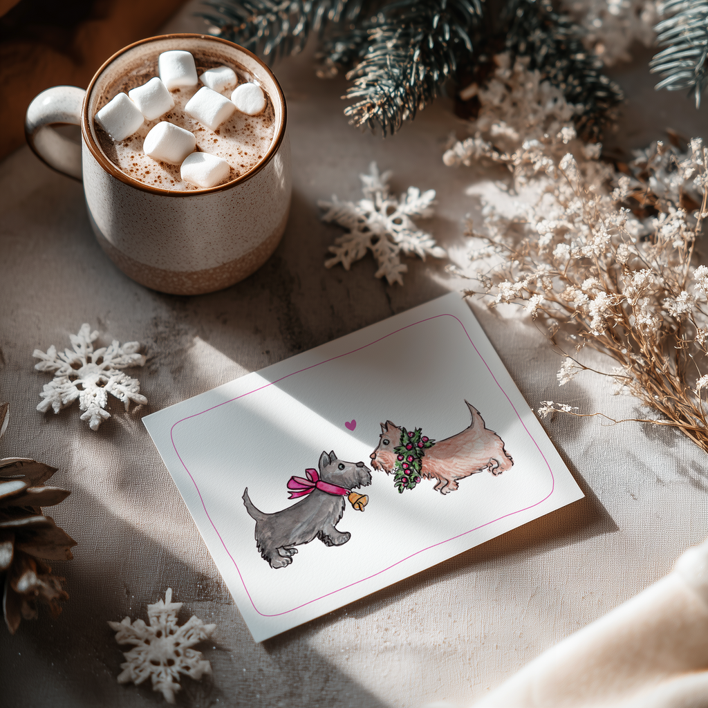Hondenkaart | Scottish Terrier / Scottie | Vrolijke Honden Illustratie | Studio Springer