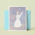 kaart, greetingcard, met lief konijn, studio springer