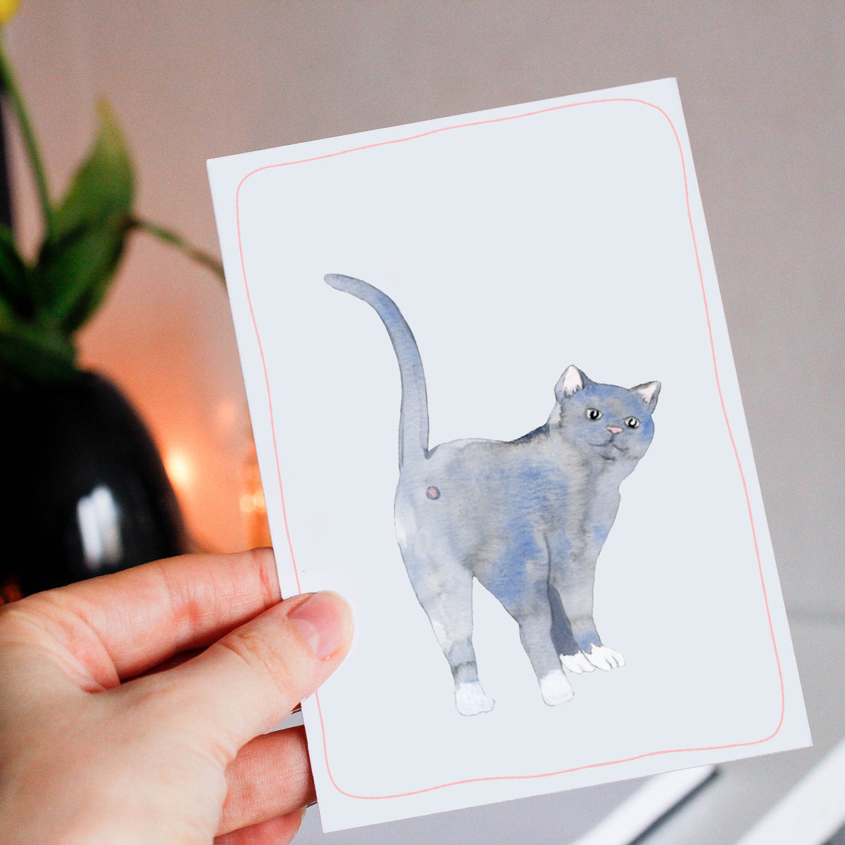 Blauwe Kattenkaart | Blauwe Rus & Britse Korthaar | Studio Springer - fart