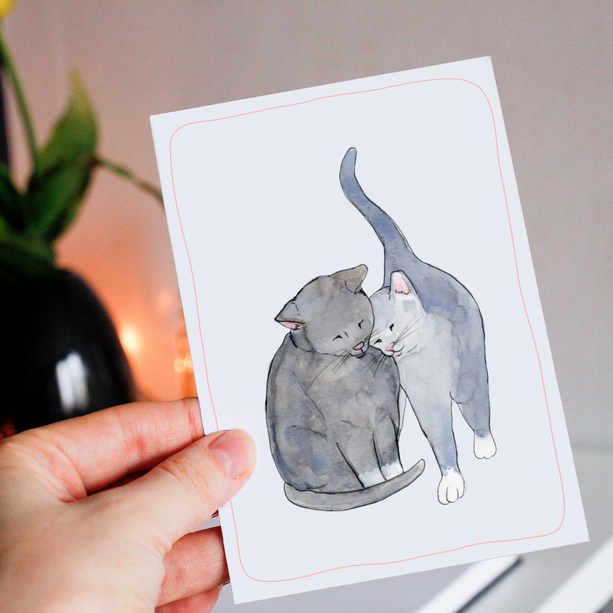 Blauwe Kattenkaart | Blauwe Rus & Britse Korthaar | Studio Springer - friends